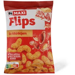 Fine crunchy Flips sa 32% kikirikija 40g Cene