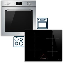 Smeg ugradbeni set ploča SI4642D + pećnica SF6400TVX (SET 4) Cijene