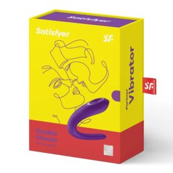 Satisfier Vibrator za parove Double Joy, 10 programa, Ljubičasti Cene