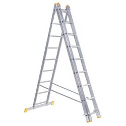 Bomber aluminijumske merdevine, 3x9 gazišta Cene