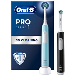Oral-b Električna zobna ščetka Oral-B PRO 1, dvojno pakiranje - modra + črna Cene