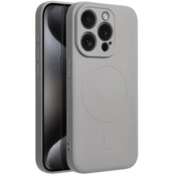 Silicone Mag Cover compatible with MagSafe maska za IPHONE 15 PRO titanium grey Cene