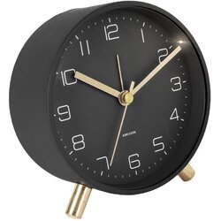 Karlsson crna budilica Lofty, ø 11 cm Cene