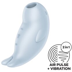 SATISFYER AIR Klitoralni Stimulator Satisfyer Seal You Soon Blue Cene