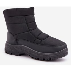 PH2 Men's Snow Boots With Zip Insulated With Fur Black Linnora Cene