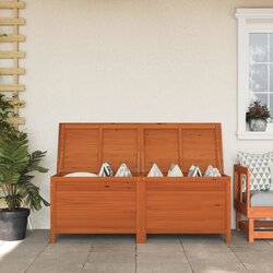 vidaXL Vrtna škatla za shranjevanje rjava 150x50x56,5 cm trdna jelka Cene