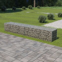vidaXL gabionski zid s poklopcima od pocinčanog čelika 300 x 50 x 50 cm Cijene