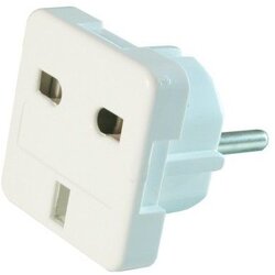 Gembird A-AC-UKEU-001 AC power adapter UK socket to EU Schuko plug 7.5A adapter Cene