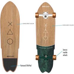 Spartan Cuiser crni i tamno smeđi skateboard 28&quot, veličina Cene
