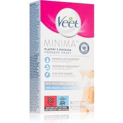 Veet Minima Hypoallergenic Wax Strips Bikini and Underarm 16 pcs Cene