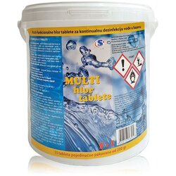 Sani Hem MULTI-HLOR tablete 200 gr. 5 u 1 multifunkcionalne tablete 1000 gr. Cene