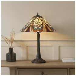 Endon 112185 - Stona lampa Tiffany HECTOR 1xE27/10W/230V prečnika 40 cm Cene