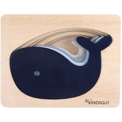 Kindsgut Lesena otroška sestavljanka Whale Cene