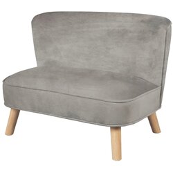 Roba Svijetlo sivi baršunast dječji kauč 70 cm Lil Sofa – Cene