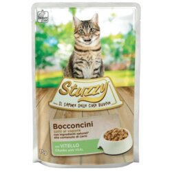 Stuzzy Cat Bocconcini s teletino 85 g vrečka Cene