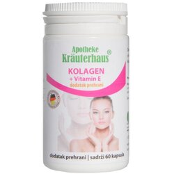 Apotheke Kräuterhaus Kolagen + Vitamin E - 60 kapsula Cene