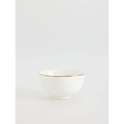 Reserved porcelanasta posoda z robom - bela Cene
