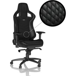  EPIC Real Leather Gaming stolica crna Cene