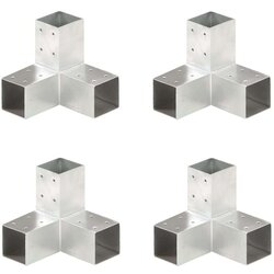 vidaXL spojnici za stupove u y-obliku 4 kom pocinčani metal 71 x 71 mm Cijene