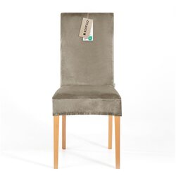 Restilo Sivo-bež rastezljiva presvlaka za stolicu 48 cm Sento – Cene
