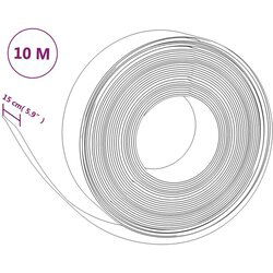 vidaXL Vrtna ivica smeđa 10 m 15 cm od polietilena Cijene
