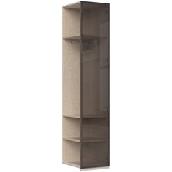 Jela Jagodina dodatni plakar sa aluminijumskim ramom DP1-AL - kolekcija opera - bež tekstil/al ram kašmir - 45x224x56cm Cene
