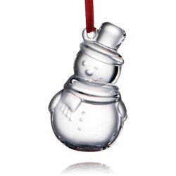Rogaška OKRASEK ZA JELKO – SNEŽAK – ORNAMENTS – SET 2 KOS Cene