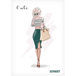 STREET sveska meka A5/54 karo cute 63136 Cene