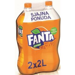 Fanta narandža gazirani sok 2x2L pet Cene
