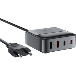 Acefast GAN NAMIZNI POLNILEC 2X USB-A 2X USB-C PD 65W ČRN, (22070555) Cene