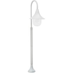 vidaXL vrtna stupna svjetiljka od aluminija E27 120 cm bijela Cijene