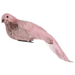  Glam, novogodišnja dekoracija, ptica, roze, 24cm ( 781032 ) Cene
