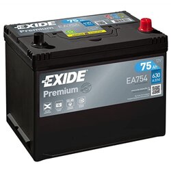 Exide akumulator 12V 75A 630A premium desno+ azija Cene
