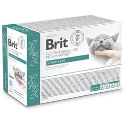 Brit veterinary diet Brit GGF veterinarska dieta za mačke Sterilised, vrečka - losos - 85 g 12 x 85 g Cene