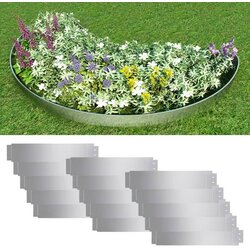  Set ograda za travnjak od pocinčanog čelika 15 kom 100 x 20 cm Cijene