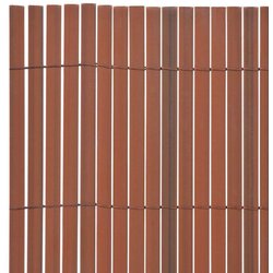 vidaXL dvostrana vrtna ograda PVC 90 x 300 cm smeđa Cijene