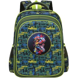 Scool Ranac sa ojačanim leđima 3D Eva Dino SC2996, 42x30x22cm, Zeleno-plavi Cene
