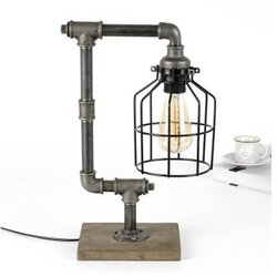 Opviq Stona lampa E27 Grlo, Crno-srebrna Cijene
