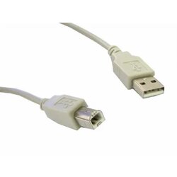 Cabletech USB 2.0 cable, USB-A M to USB-B M, grey, 5 m, CU0009 Cene