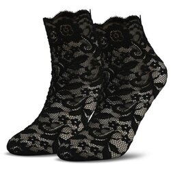 Gatta journal 01 Lace Socks Nero Cene