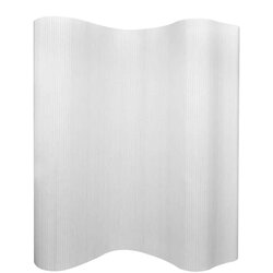 vidaXL Paravan od Bambusa Bijeli 250x165 cm Cijene