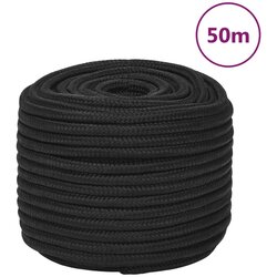 vidaXL brodski konop tamnocrni 12 mm 50 m od polipropilena Cijene
