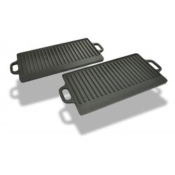 Grill Tava s Dva Lica 2 kom Lijevano Željezo 38x23 cm Cene