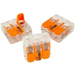 Wago inštalacijska sponka (3 x 0,2–4 mm², 15 kosov) Cene