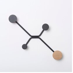 Gazzda crna zidna vješalica hook Cene
