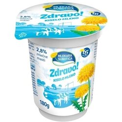 Zdravo kiselo mleko 2,8%mm 180g Cene