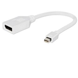 Mini DisplayPort adapter GEMBIRD, A-mDPM-DPF-001-W, DisplayPort na standardni DisplayPort, white Cene