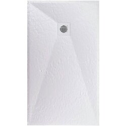 Astral lithos tuš kada 140x80 - liveni mermer bela Cene