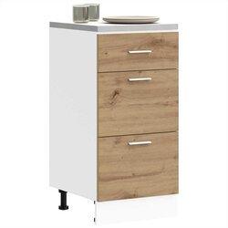 vidaXL donji dio ormarića artisan hrast 40x46x81,5 cm izrađeno drvo Cijene