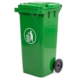 MIRPOL zunanji koš za smeti, 120 L, zelena Cene